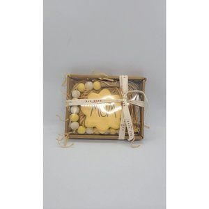 Rae Dunn "Mom" Home Beads With Ceramic Plaque Wooden Beads And Jute Tassel...